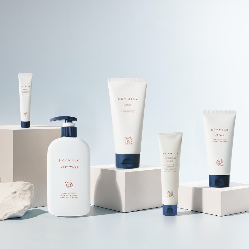 SKYMILK ir DEAR OHNEUL produktų asortimentas