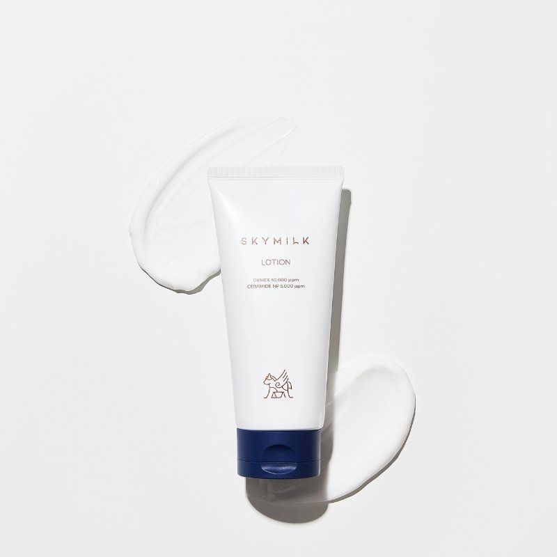 SKYMILK raminantis kūno losjonas jautriai odai su keramidais ir DKMEX® - nuotrauka 5