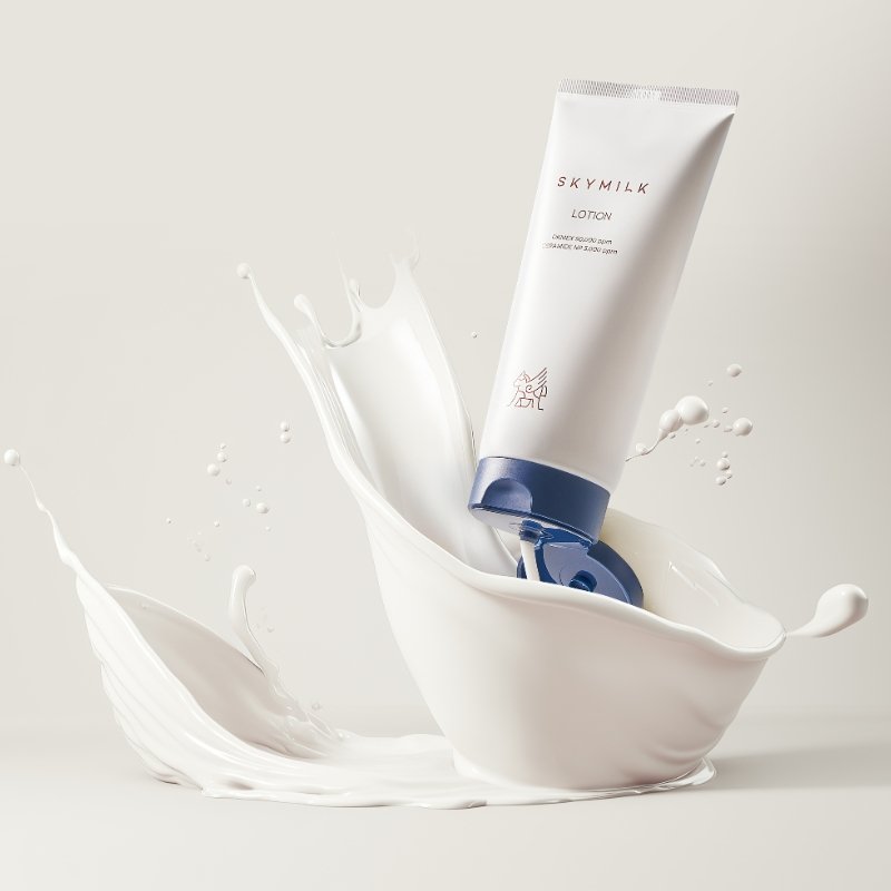 SKYMILK raminantis kūno losjonas jautriai odai su keramidais ir DKMEX® - nuotrauka 4