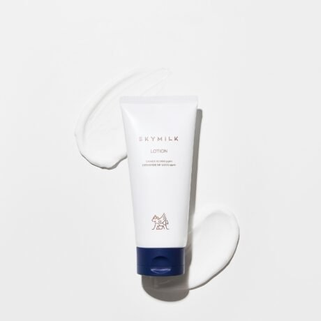 SKYMILK raminantis kūno losjonas su asilės pienu, keramidais ir DKMEX® kompleksu (5)
